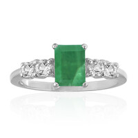Anillo en plata con Esmeralda