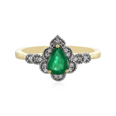 Anillo en oro con Esmeralda de Zambia (Adela Gold)