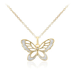 Collar en plata con Diamante I3 (I)