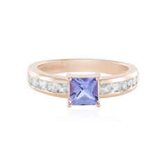 Anillo en plata con Tanzanita