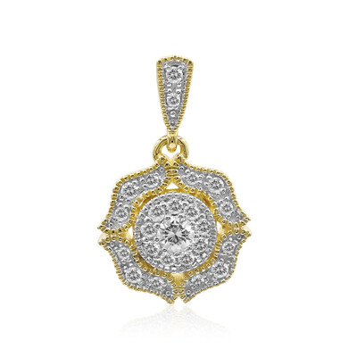 Colgante en oro con Diamante IF (D) (Annette)