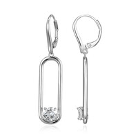 Pendientes en latón con Topacio blanco (Juwelo Style)
