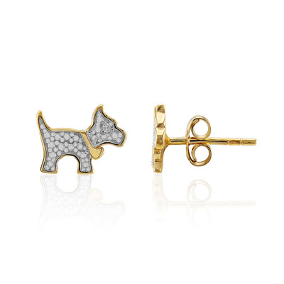 Pendientes en plata con Diamante I3 (I)