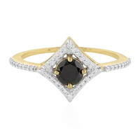 Anillo en oro con Diamante negro