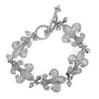 Brazalete en plata con Zircón (Dallas Prince Designs)