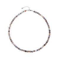 Collar en plata con Ágata de Botsuana
