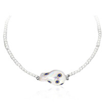 Collar en plata con Perla Freshwater (Dallas Prince Designs)