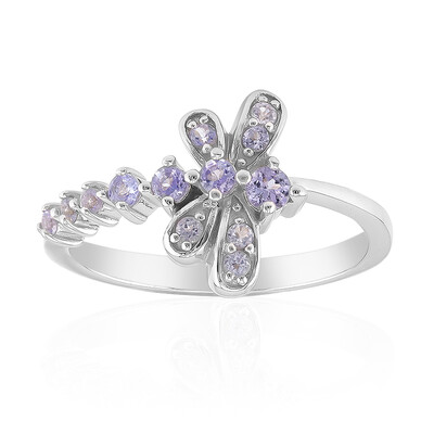 Anillo en plata con Tanzanita