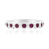 Anillo en plata con Rubí de Birmania
