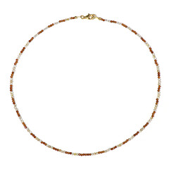 Collar en plata con Granate Hesonita