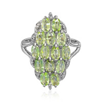 Anillo en plata con Turmalina Paraíba