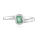Anillo en plata con Esmeralda de Rusia