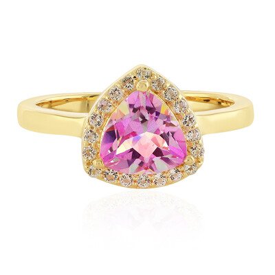 Anillo en plata con Topacio aniversario
