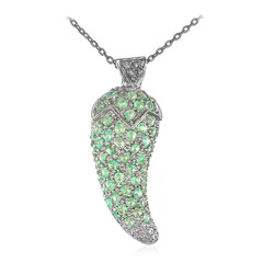 Collar en plata con Turmalina Paraíba