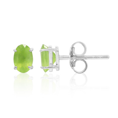Pendientes en plata con Ópalo verde de Brasil