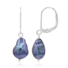 Pendientes en plata con Perla Freshwater (TPC)