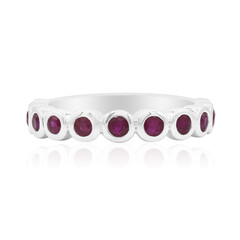 Anillo en plata con Rubí de Birmania