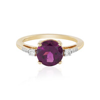 Anillo en oro con Granate Magenta
