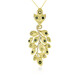Collar en plata con Turmalina amarilla de Brasil