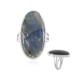 Anillo en plata con Labradorita