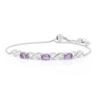 Brazalete en plata con Amatista