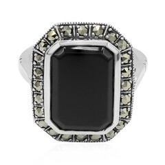 Anillo en plata con Ónix negro