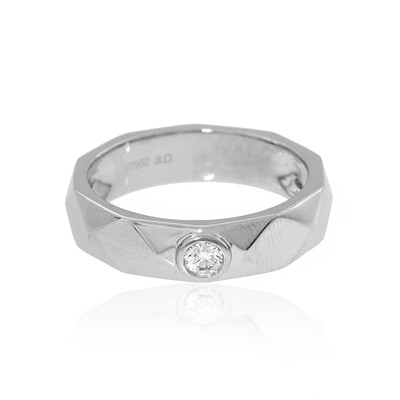 Anillo en platino con Diamante limpio a lupa F (LUCENT DIAMONDS)