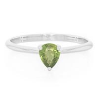 Anillo en plata con Zafiro de Mozambique