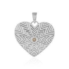 Colgante en plata con Diamante I3 champán