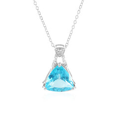 Collar en plata con Topacio color Paraiba