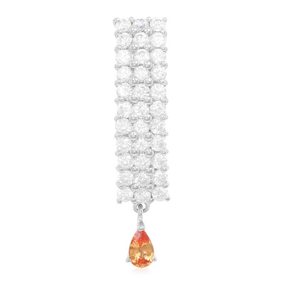 Colgante en plata con Zafiro Padparadscha