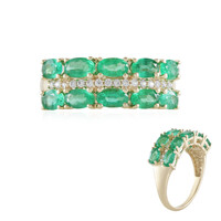 Anillo en oro con Esmeralda de Etiopía