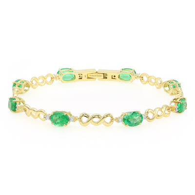 Brazalete en oro con Esmeralda de Etiopía (AMAYANI)