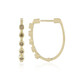 Pendientes en oro con Diamante champán SI1