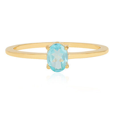 Anillo en plata con Apatita azul