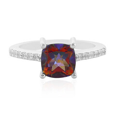 Anillo en plata con Topacio místico Siena
