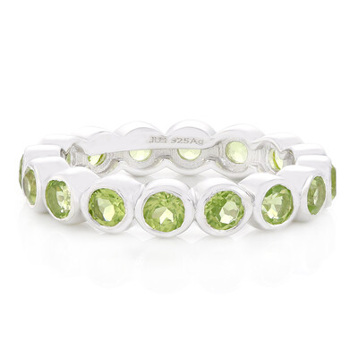 Anillo en plata con Peridoto