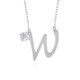 Collar en plata con Piedra de Luna arcoíris