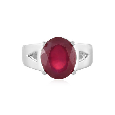 Anillo en plata con Rubí de Madagascar