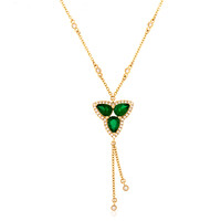 Collar en oro con Esmeralda Colombiana de Muzo (de Melo)