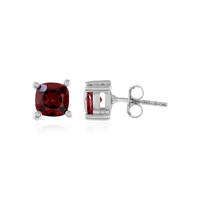 Pendientes en plata con Granate de Mozambique