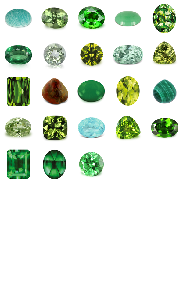 Piedras preciosas verdes | Turmalina cromada